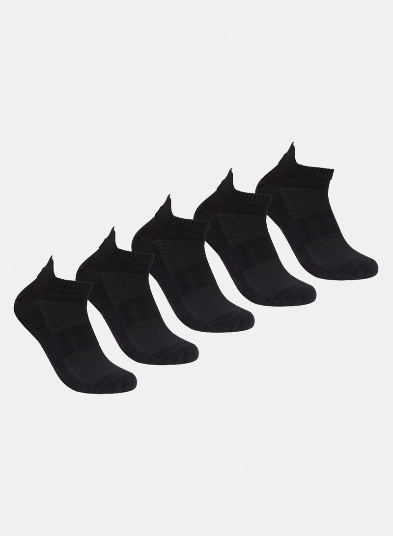 Odds Men's Pack of 5 Lycra High Ankle Casual Socks